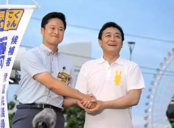 横浜・桜木町駅前で街頭演説　国民民主党・代表選で橋本、玉木氏が支持訴え