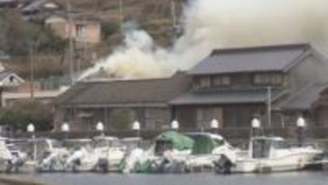 白昼に炎と煙が…佐賀県玄海町で住宅火災　１人搬送