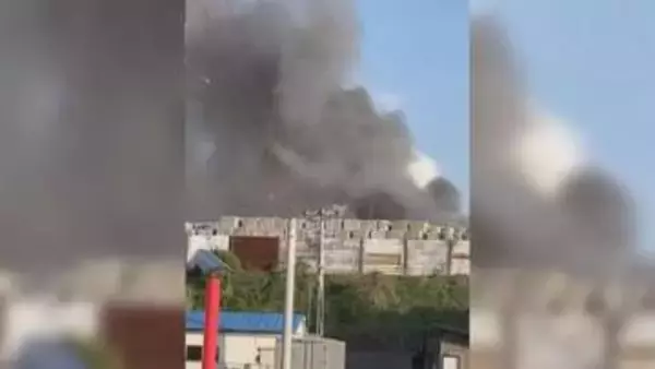 「遠賀郡岡垣町で火事　産業廃棄物が燃えたか」の画像