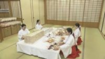 筥崎宮　初詣に向け縁起物など準備大詰め