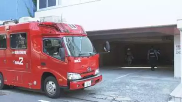 「爆発音聞こえた」博多駅近くのビル敷地内で火災　けが人なし