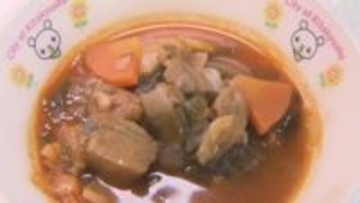 門司港レトロ新ご当地グルメ「港町ブイヤベース」が給食に