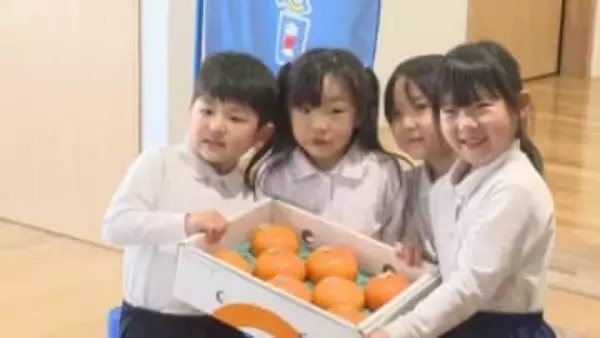 佐賀県のブランド柑橘「にじゅうまる」給食でいただきます！