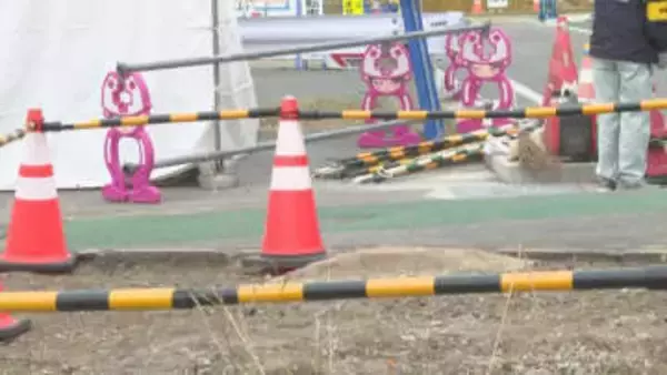 福岡県が９年ぶりの行政代執行　久留米市の都市計画道路用地の看板を撤去