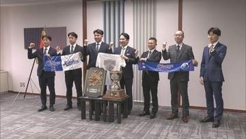 ２１年ぶりの全国選手権へ 北九州市立大野球部が市長に健闘誓う