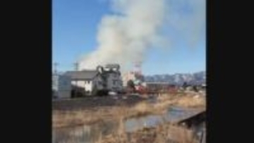 【速報】９軒が炎上中　喜多方市中心部で火災 少なくとも１人がけが