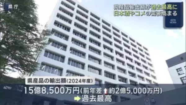 2024年度の県産品輸出額が過去最高に（福島）