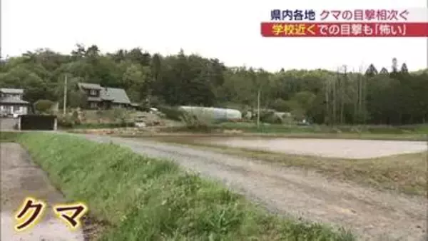 ゴールデンウィーク前に県内でクマの目撃相次ぐ（福島）