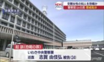 恐喝の疑い　警察官を懲戒処分（福島）