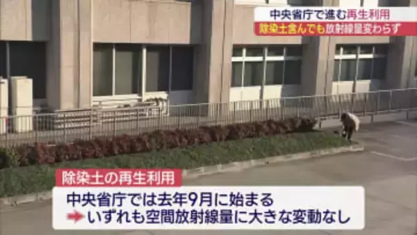 「空間放射線量に変化なし」中央省庁の除染土再生利用現場を公開（福島）