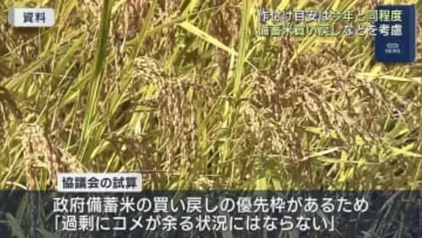 来年の県産米の作付面積の目安は今年の実績と同程度「過剰に余る状況にはならない」（福島）