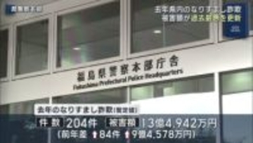２０２５年のなりすまし詐欺　被害額が過去最多に（福島）