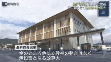 桑折町長選挙が告示　無投票の公算大