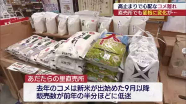 値下げの動きも　直売所ではコメの販売数が増加（福島）