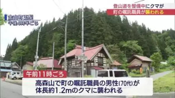 今年の熊の目撃件数は去年の3倍に　金山町で男性が襲われケガ（福島）