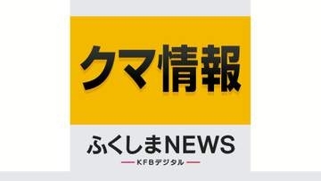 「車でクマを見ました」深夜に路上を歩くクマ“体長約１ｍ”警戒続く会津若松市