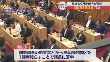 福島県議会9月定例会が閉会　双葉郡選挙区は1議席減に