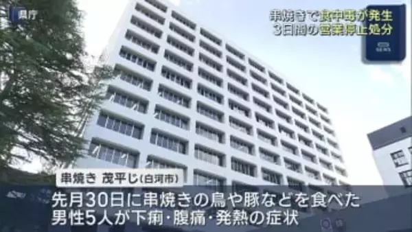 白河市の飲食店でカンピロバクターによる食中毒が発生 （福島）