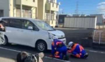 【速報】ワンボックスカーと歩行者の事故　歩行者の女性が会話できない状態で搬送　宮城・多賀城市