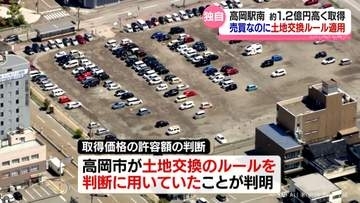 【独自】売買なのに土地交換ルール適用　高岡駅南の土地を高岡市が１億円超高く取得　評価額を大きく上回ることを正当化するためか