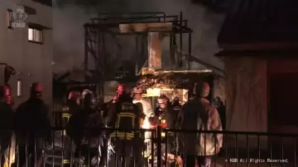 富山市西長江の火災　火元の家の女性が軽いやけど