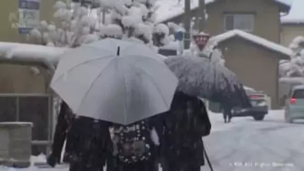 富山県内は明日にかけて断続的に雪　交通障害に注意を