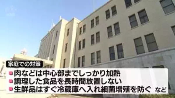 富山県が今年２回目の食中毒注意報　気温や湿度高く