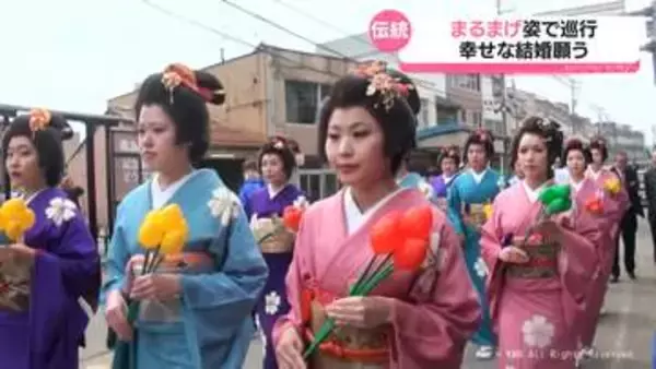幸せな結婚願う　氷見伝統の「まるまげ祭り」