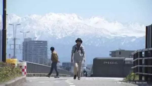 立山連峰が美しく暖かな一日　あすも晴れる見込み