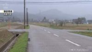 【現場映像】南砺市の交差点で車とバイクの事故　バイクの７２歳男性重体