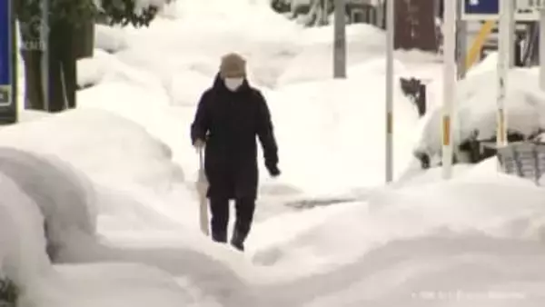 富山県内はきょうも雪　局地的に強まる所も