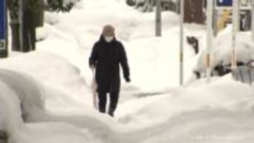 富山県内はきょうも雪　局地的に強まる所も