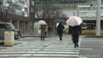 雲が広がり　一日を通して雨や雪　仕事始めの５日　富山県内