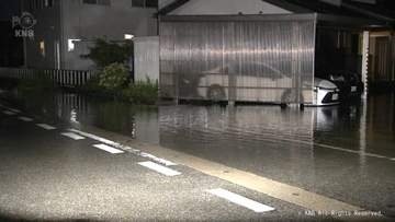 「こんなに浸水したのは今までない」きのう猛烈な雨　きょうも夜遅くまで土砂災害など注意・警戒を