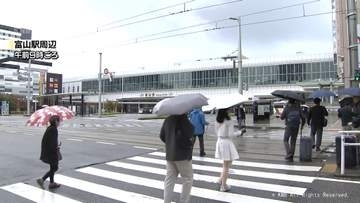 富山県内広い範囲で雨　氷見市では10月の観測史上最大雨量に
