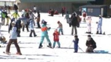 冬季五輪盛り上がり　スキー場にぎわう　富山