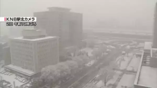 あす昼前にかけ大雪の恐れ　交通障害に十分注意　富山県内