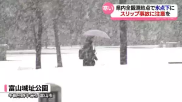 富山県内の全観測地点で氷点下に　寒の内らしい厳しい寒さ