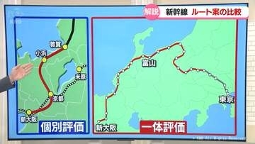 小浜？米原？どうなる北陸新幹線大阪延伸ルート　費用対効果の比較など論点解説