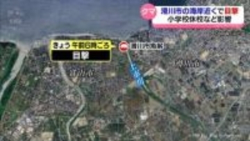 海近い地域で再び…滑川市の河口付近でクマ目撃
