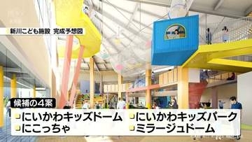「新川こども施設」愛称４案公表　現在受付中の投票で最終決定