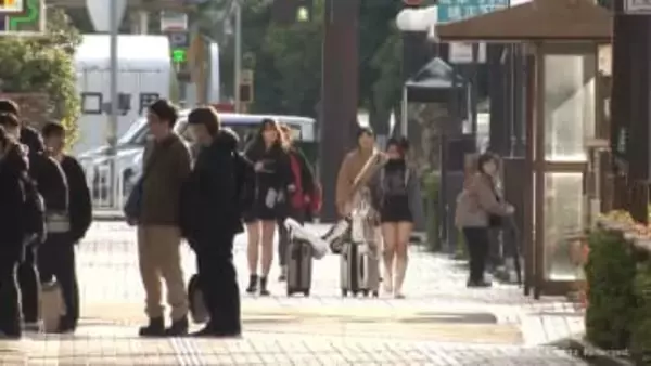 午前は気温高め　午後ぐっと下がる見込み　寒暖差に注意を