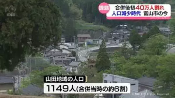 人口４０万人割れ　富山市の今を考える　「特に農村や中山間地域、沿岸部は政策的にしっかり取り組まないと」