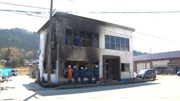 昨夜　朝日町で火事　男性1人死亡・1人けが