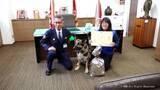「お手柄！行方不明者発見の嘱託警察犬に感謝状　副賞はドッグフード1週間分」の画像1