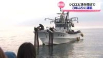 シロエビ漁観光船3年ぶり再開　「富山湾の宝石」に歓声