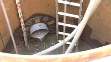 射水市で再液状化防止の実証実験始まる　地下水をポンプでくみ上げ