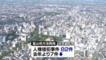 人権侵犯事件の数　昨年より減少　富山地方法務局