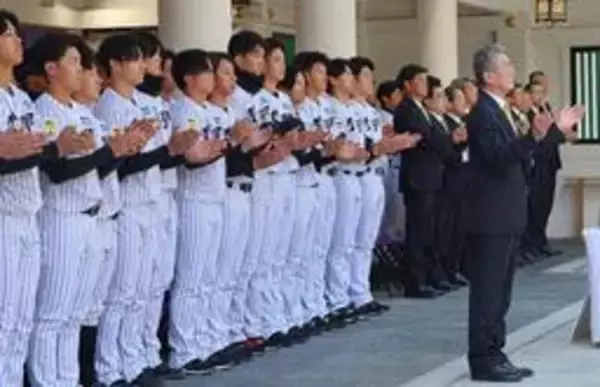 阪神タイガースが西宮神社で必勝祈願　スローガンは「熱覇」　選手会長・村上「ここから始まっていく」