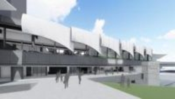 神戸・ポートライナー三宮駅　ホーム拡張、外壁取り払い開放的デザインに　29年度末完成目指す　